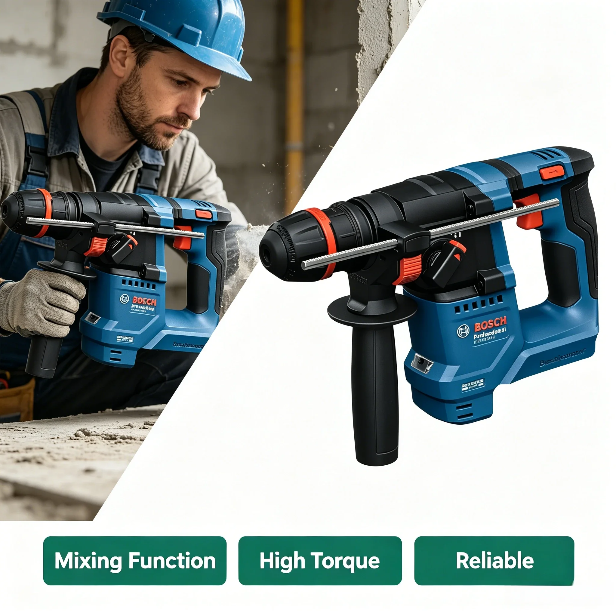 BOSCH GBH 18V-18X 18V Brushles - Power Tools Professional ulasan dan harga